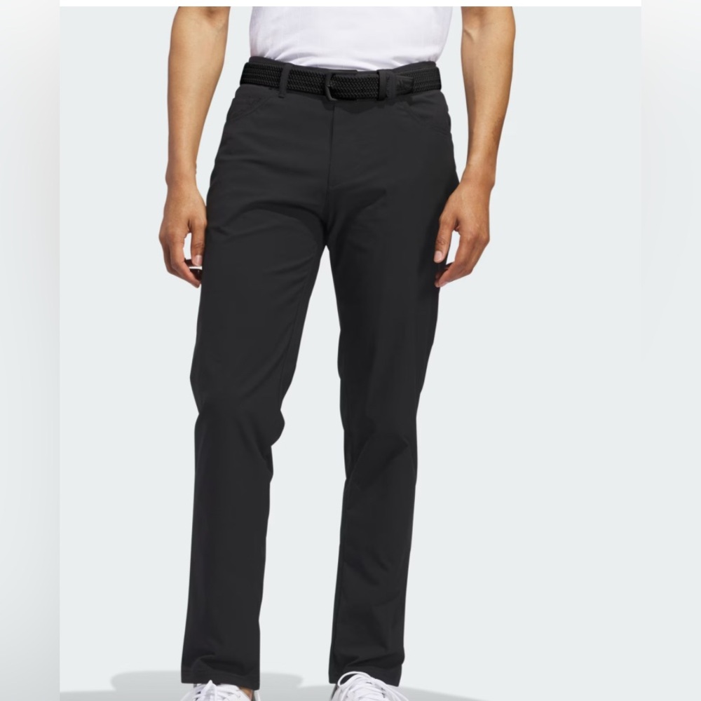 NWOT ADIDAS ULTIMATE365 FIVE-POCKET GOLF PANTS Black Stretch 34 x 30